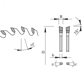 Zeichnung: Stehle 58100701 ZWS-1 Kreissägeblatt